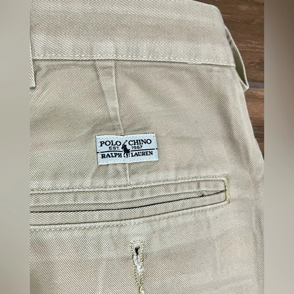 Polo‎ Ralph Lauren Beige Khaki Straight-Leg Chino Pants Size 40x32